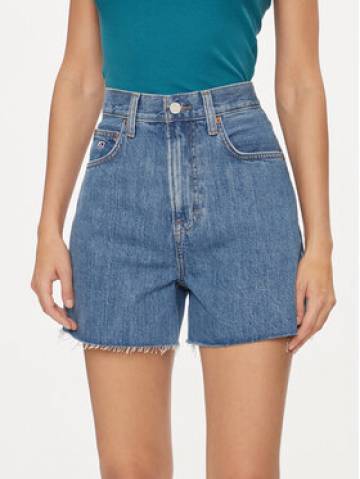 Tommy Jeans Джинсові шорти DW0DW17646 Голубий Mom Fit Tommy Jeans Джинсові шорти DW0DW17646 Голубий Mom Fit