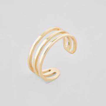 Серебряные кольца с позолотой Minimal ВС-258з Серебряные кольца с позолотой Minimal ВС-258з