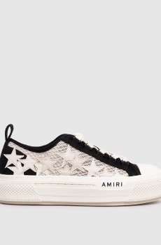 Белые комбинированные кеды STARS COURT