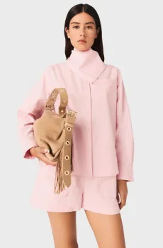 Женская розовая рубашка Розовый 36 MAJE MFPCM00760_Pink