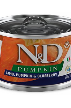 Влажный корм для собак мелких пород Farmina N&D Pumpkin с тыквой, ягненком и черникой, 140 г
