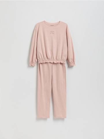 Reserved - GIRLS` PYJAMA - пильно-рожевий - 153GU-39X