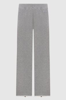 Серые меланжевые спортивные штаны