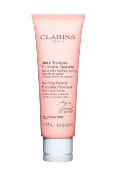 Успокаивающий пенящийся крем для умывания Clarins Soothing Gentle Foaming Cleanser с альпийскими травами, 125 мл