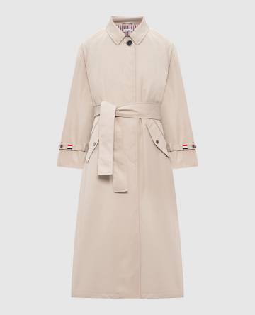 Бежевый тренч