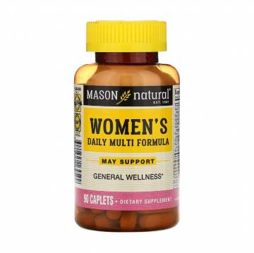 Мультиформула для женщин Mason Natural Womens Daily Multi Formula, 90 каплет Мультиформула для женщин Mason Natural Womens Daily Multi Formula, 90 каплет