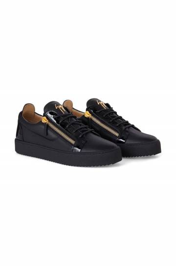 Кожаные кроссовки Giuseppe Zanotti May London цвет чёрный RU00010.003 Кожаные кроссовки Giuseppe Zanotti May London цвет чёрный RU00010.003