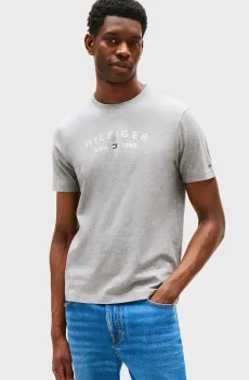 Мужская серая футболка FATHERS DAY Серый L Tommy Hilfiger MW0MW39356