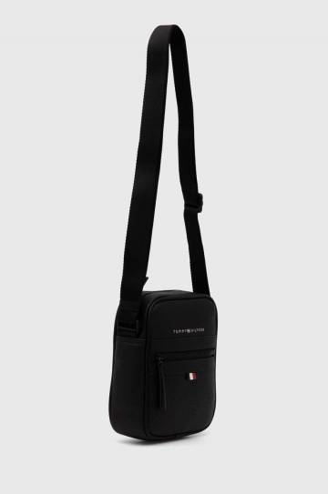Кожаная сумка Tommy Hilfiger цвет чёрный AM0AM09504 Кожаная сумка Tommy Hilfiger цвет чёрный AM0AM09504
