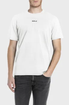 Мужская белая футболка Белый XL Replay M3098 .000.2660