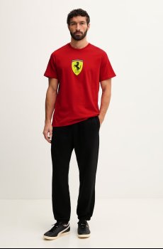Хлопковая футболка Puma Ferrari