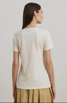 Хлопковая футболка Lauren Ralph Lauren