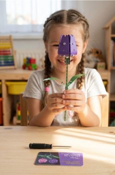 Металевий набір для складання моделі тюльпана - різнобарвний