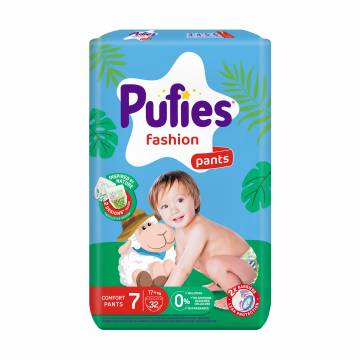Подгузники-трусики Pufies Fashion размер 7 (17+ кг), 32 шт Подгузники-трусики Pufies Fashion размер 7 (17+ кг), 32 шт