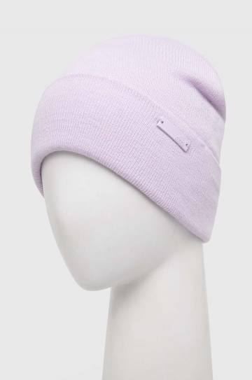 Шапка adidas цвет фиолетовый из толстого трикотажа IY7827 Шапка adidas цвет фиолетовый из толстого трикотажа IY7827