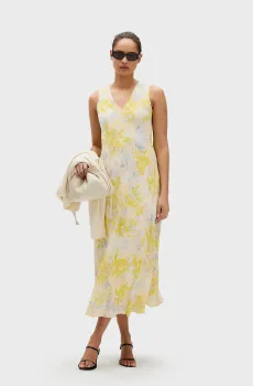 Женское платье с узором ABSTRACT Разноцветный S Calvin Klein LV044B059G