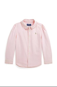 Детская хлопковая рубашка Polo Ralph Lauren