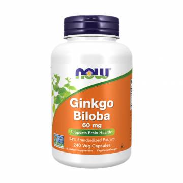 Гинкго Билоба NOW Foods Ginkgo Biloba 60 мг, 240 капсул Гинкго Билоба NOW Foods Ginkgo Biloba 60 мг, 240 капсул
