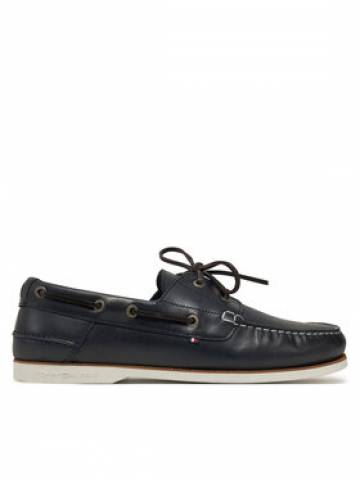 Tommy Hilfiger Туфлі Th Boat Shoe Core Lth FM0FM05569 Cиній