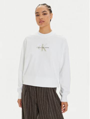 Calvin Klein Jeans Світшот Monologo J20J224177 Білий Regular Fit Calvin Klein Jeans Світшот Monologo J20J224177 Білий Regular Fit