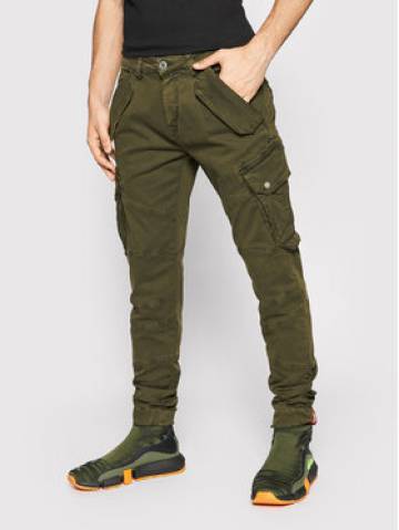 Alpha Industries Штани з тканини Combat 126215 Зелений Slim Fit Alpha Industries Штани з тканини Combat 126215 Зелений Slim Fit