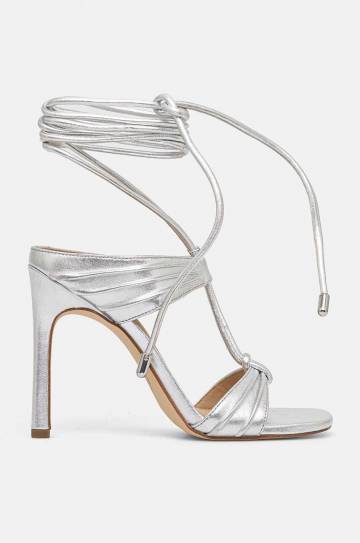 Кожаные сандалии MICHAEL Michael Kors Gabriella цвет серебрянный 40T4GBHS1M 040 Кожаные сандалии MICHAEL Michael Kors Gabriella цвет серебрянный 40T4GBHS1M 040
