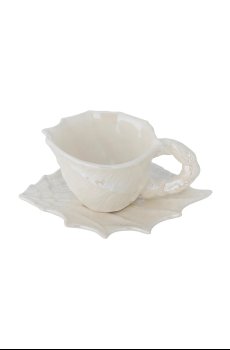 Чашечка с блюдцем Bloomingville Shellie 150 ml