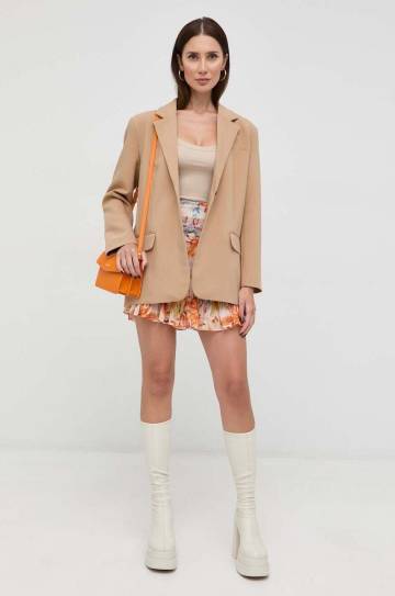 Юбка Guess цвет оранжевый mini расклешённая Юбка Guess цвет оранжевый mini расклешённая