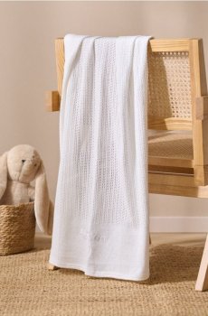 BABIES` BLANKET - білий