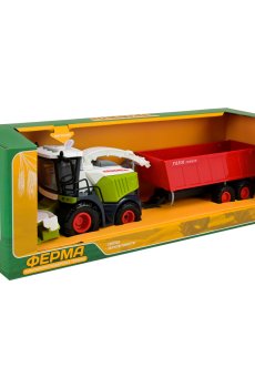Детская игрушка Shantou Jinxing Комбайн с прицепом, со светом и звуком, от 3 лет, 40*18.5*10.5 см (AP9925)