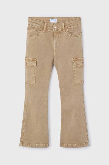 Детские брюки Mayoral cargo z serży цвет розовый однотонные 4543