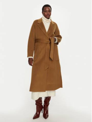 IVY OAK Вовняне пальто Celia IO111046 Коричневий Loose Fit IVY OAK Вовняне пальто Celia IO111046 Коричневий Loose Fit