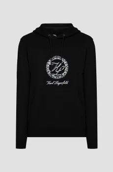 Мужское черное худи Черный L Karl Lagerfeld 534910.705434;990