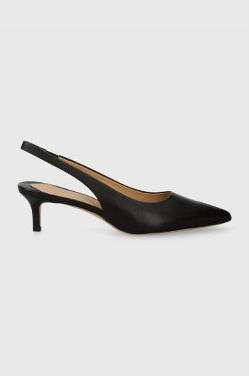 Кожаные туфли Lauren Ralph Lauren Lolah цвет чёрный 802927937001 Кожаные туфли Lauren Ralph Lauren Lolah цвет чёрный 802927937001