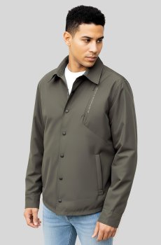 Мужская темно-серая куртка-рубашка  DV-111-olive