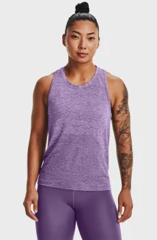 Женская фиолетовая майка UA Seamless Stride Singlet Фиолетовый XS Under Armour 1375697-571