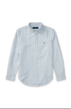 Детская хлопковая рубашка Polo Ralph Lauren