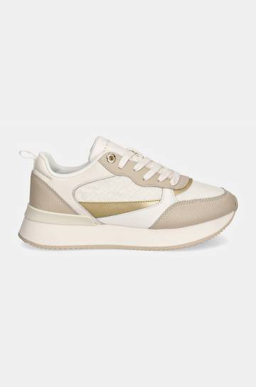 Кроссовки Tommy Hilfiger MONOGRAM RUNNER цвет бежевый FW0FW08248 Кроссовки Tommy Hilfiger MONOGRAM RUNNER цвет бежевый FW0FW08248