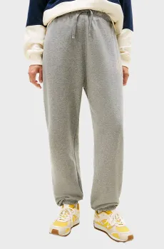 Женские серые спортивные брюки VARSITY TERRY SWEATPANT Серый L Tommy Hilfiger WW0WW49467