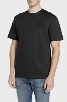 Мужская черная футболка Черный XL Replay M3428 .000.23804