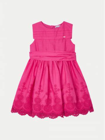 Mayoral Елегантне плаття 3917 Рожевий Regular Fit