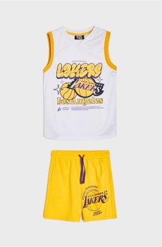 Комплект із футболки з шортами NBA Lakers - жовтий