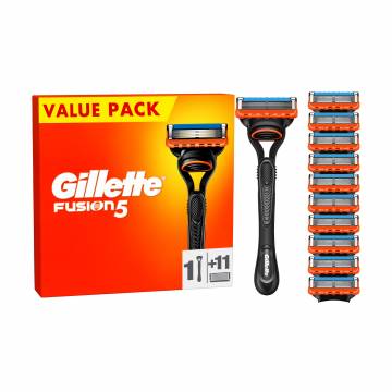 Станок для бритья мужской Gillette Fusion5 с 11 сменными картриджами Станок для бритья мужской Gillette Fusion5 с 11 сменными картриджами