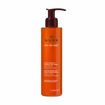 Очищающий гель для лица Nuxe Reve De Miel Face Cleansing And Make-up Removing Gel Медовая мечта, 200 мл Очищающий гель для лица Nuxe Reve De Miel Face Cleansing And Make-up Removing Gel Медовая мечта, 200 мл