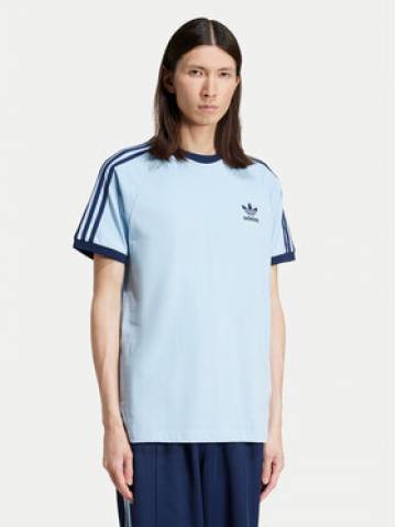 adidas Футболка adicolor Classics 3-Stripes JN7018 Блакитний Slim Fit adidas Футболка adicolor Classics 3-Stripes JN7018 Блакитний Slim Fit