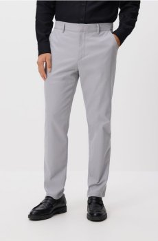Reserved - Картаті штани-чиноси - світло-сірий - PZ500-09X