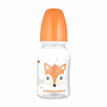 Бутылочка для кормления Canpol Babies Cute Animals с рисунком, с рождения, оранжевая, 120 мл (11/851_ora) Бутылочка для кормления Canpol Babies Cute Animals с рисунком, с рождения, оранжевая, 120 мл (11/851_ora)