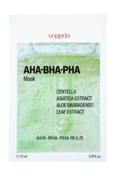Успокаивающая тканевая маска для лица yeppda AHA+ BHA+ PHA Mask, 27 мл