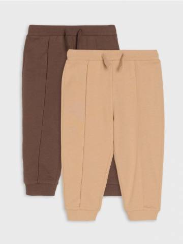 Трикотажні штани, 2 пари - бежевий