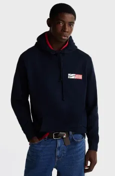 Мужское темно-синее худи TJM REG ENTRY GRAPHIC Синий XXL Tommy Jeans DM0DM20257